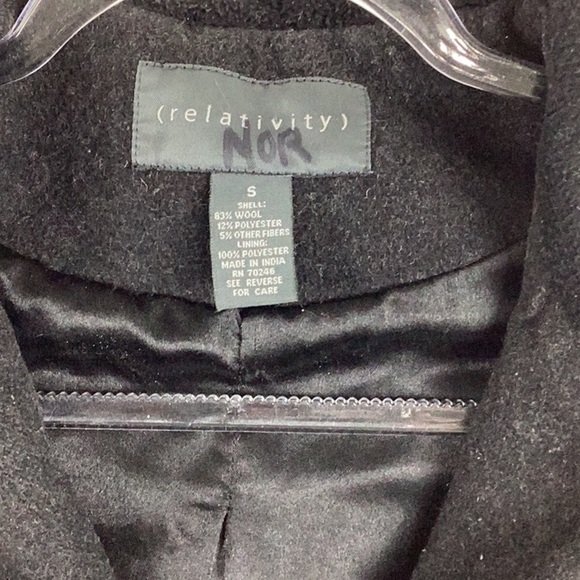 Relativity Women’s Size Small Wool Blend Hooded Coat. - Picture 5 of 11